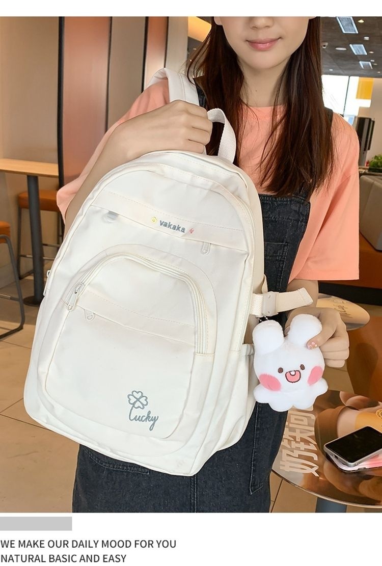 Backpack, double layered backpack for girls and high school students ...