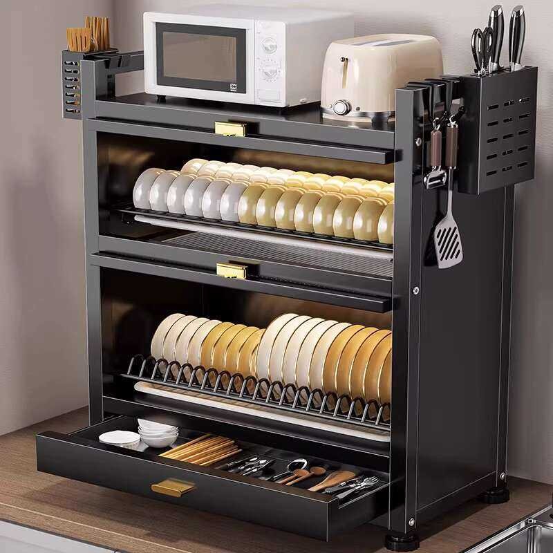 German Kitchen Storage Household Organizer Countertop Bowl Plate ...