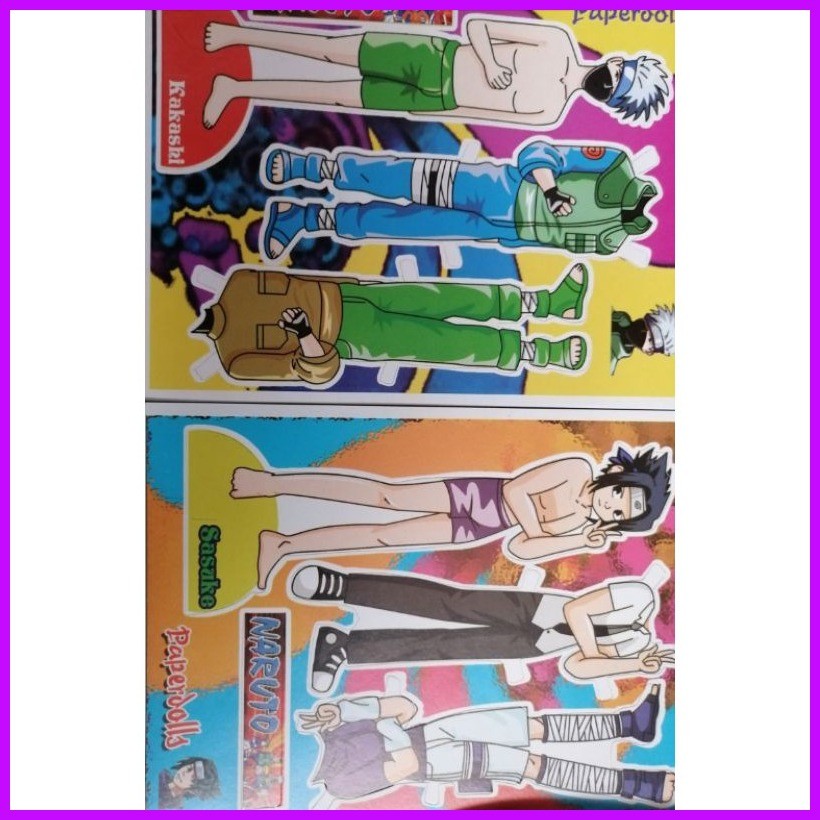 Naruto paper doll 40pcs(4design) | Shopee Philippines