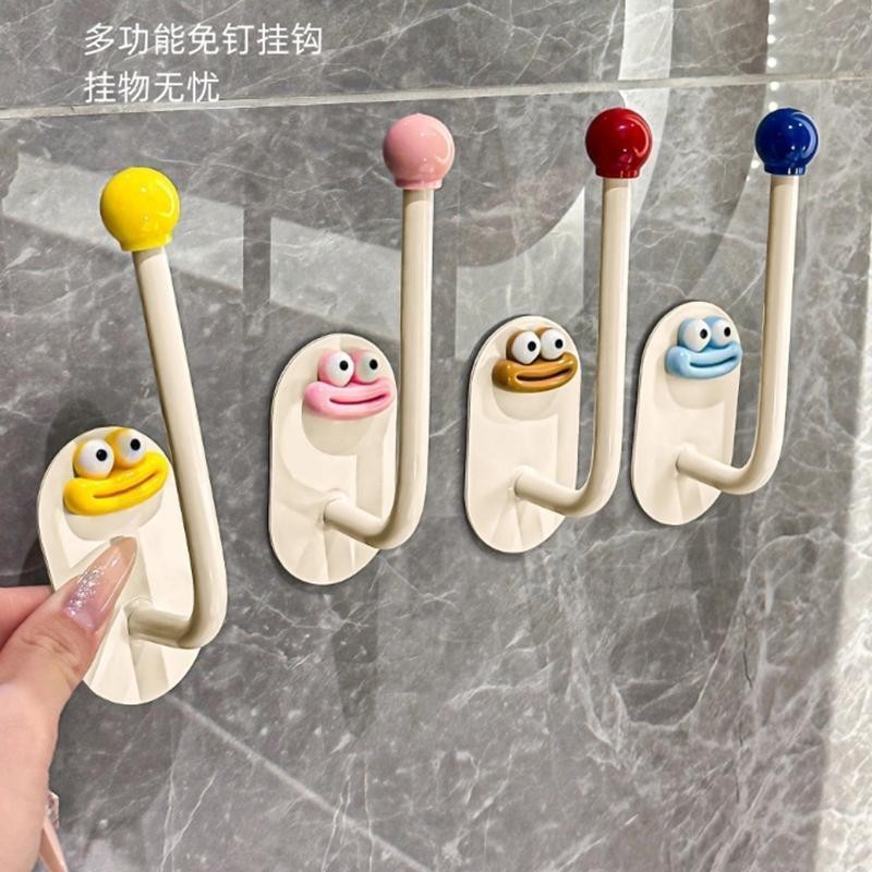 Dopamine Wall-mounted Hook Room Storage Hooks Bathroom Towel Hair Rope ...