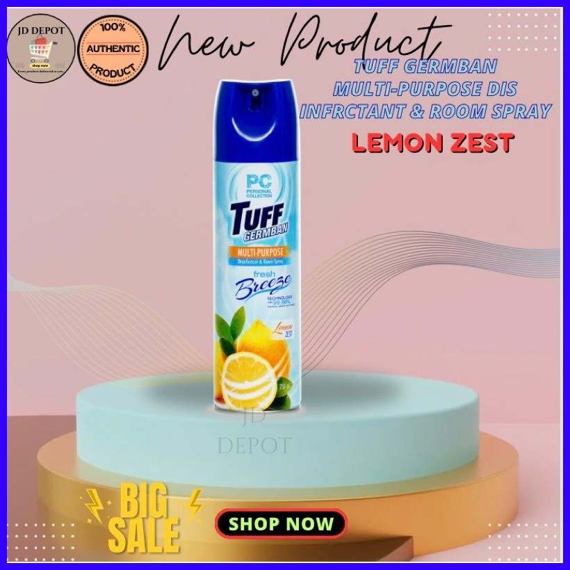 TUFF GERMBAN LEMON MULTI PURPOSE DISINFECTANT AND ROOM SPRAY Shopee