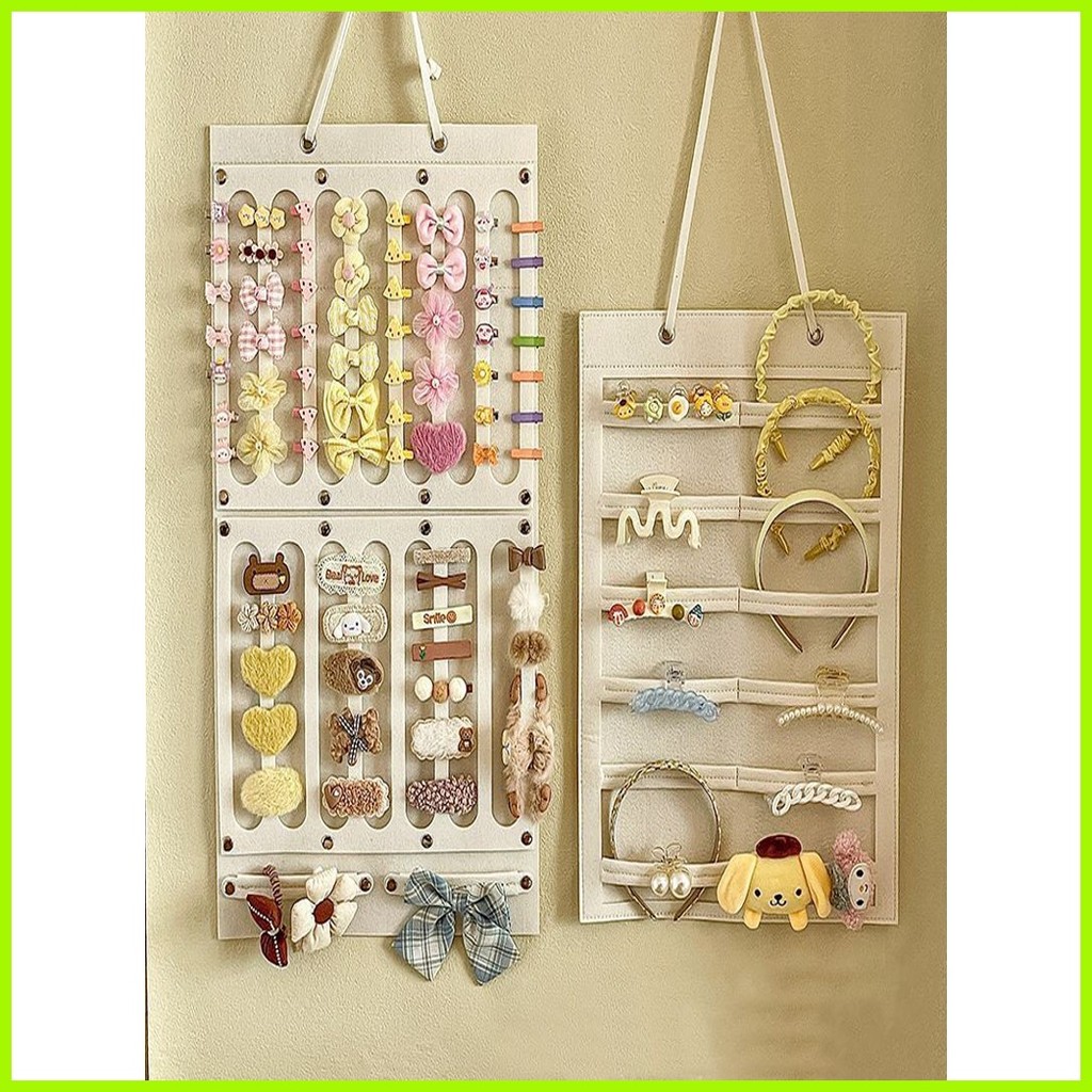 Hair Accessories Organizer Wall Hanging Large Capacity Holder Hair Clip ...