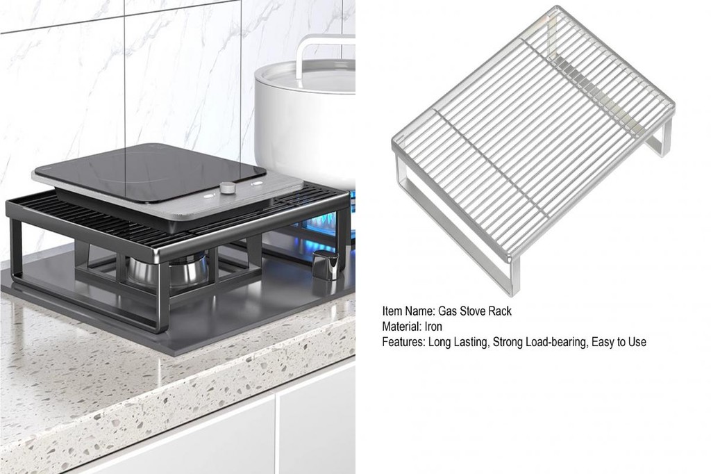 DU Cooking Accessory Space-saving Stove Organizer Multi-purpose Gas ...