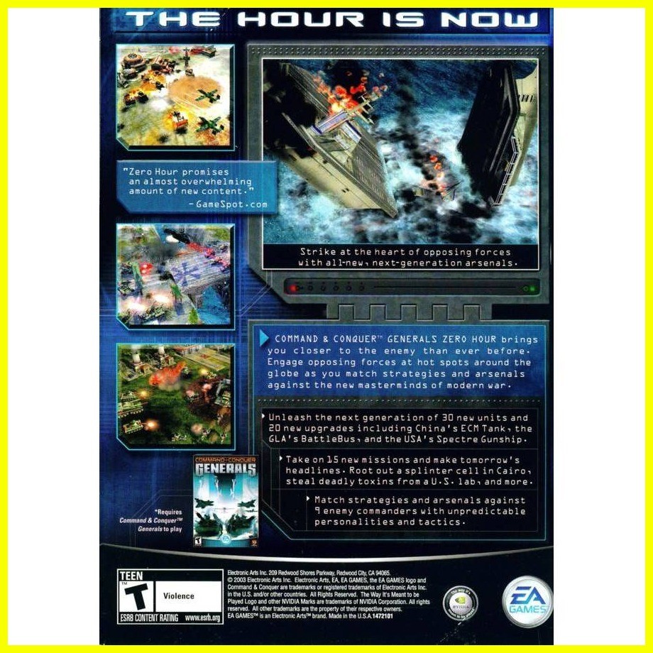 Command & Conquer Generals Zero Hour Games for PC Windows Laptop ...