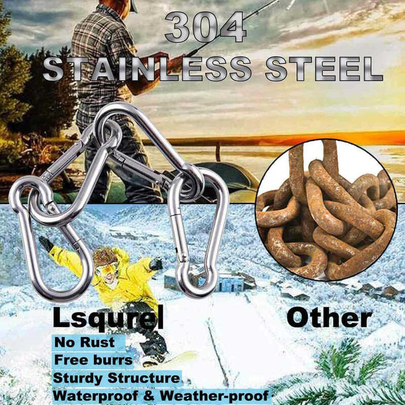 BH 304 Stainless Steel Spring Snap Hook For Key Ring Buckle Outdoor ...