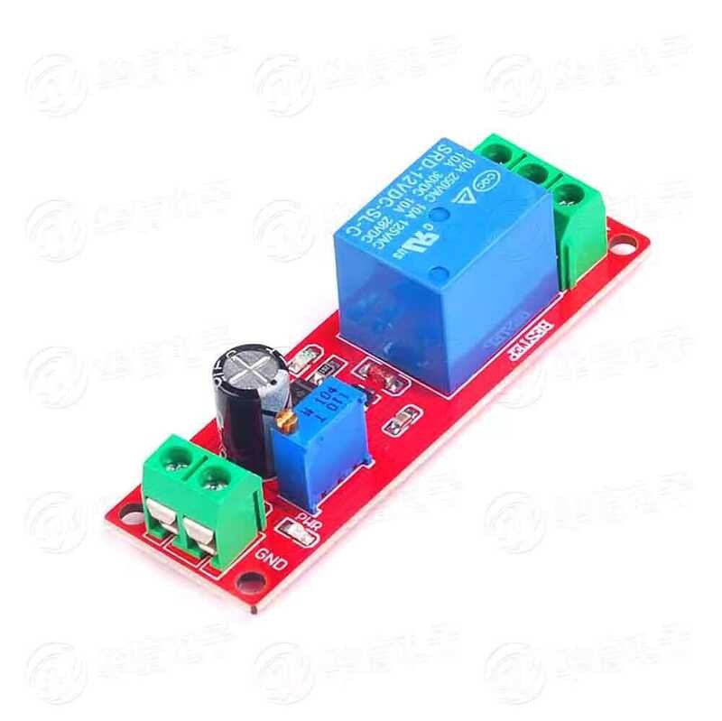 NE555 Delay Relay Module 12V 5V On-Time Delay Adjustable Monostable ...