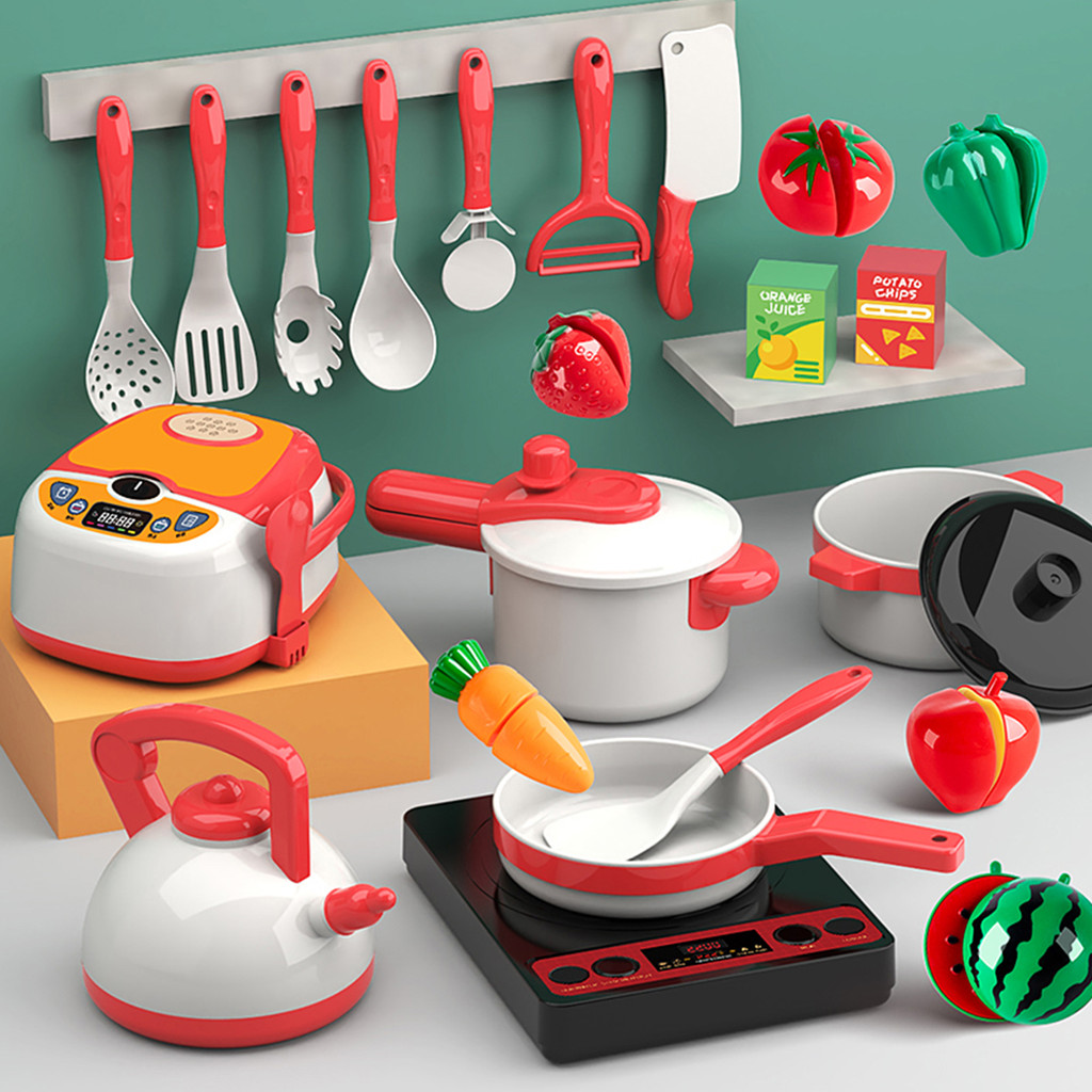 Simulation Dinnerware Educational Toys Mini Food Pretend Girls Toys BBQ ...