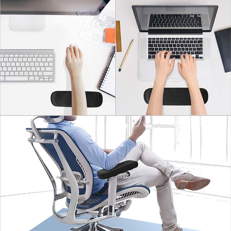 2pcs Chair Mat Elbow Rest Cover Office Chair Arm Pads Armrest Pad Foam ...