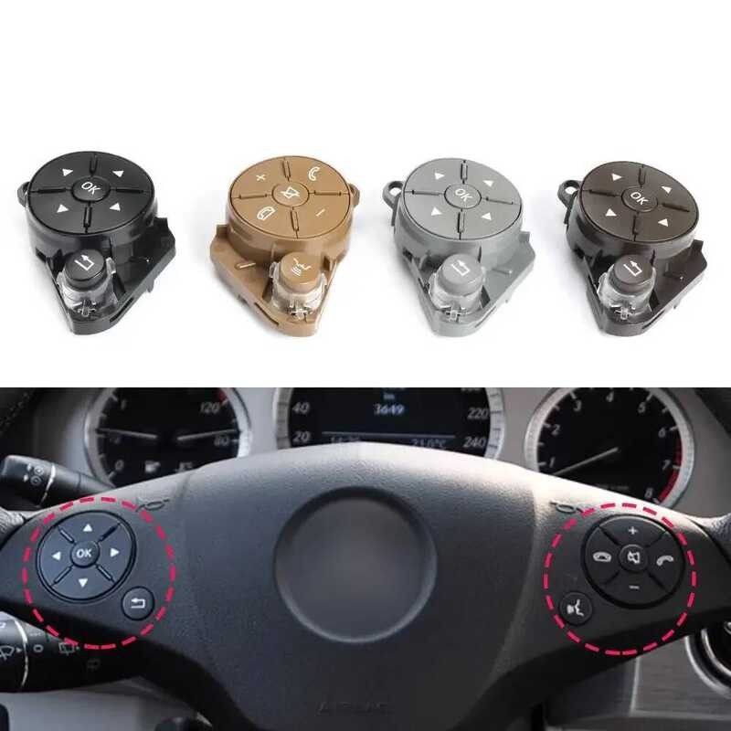 Car Multi Function Steering Wheel Key Control Knob Button For BMW 3 4 5 6 7 Seri