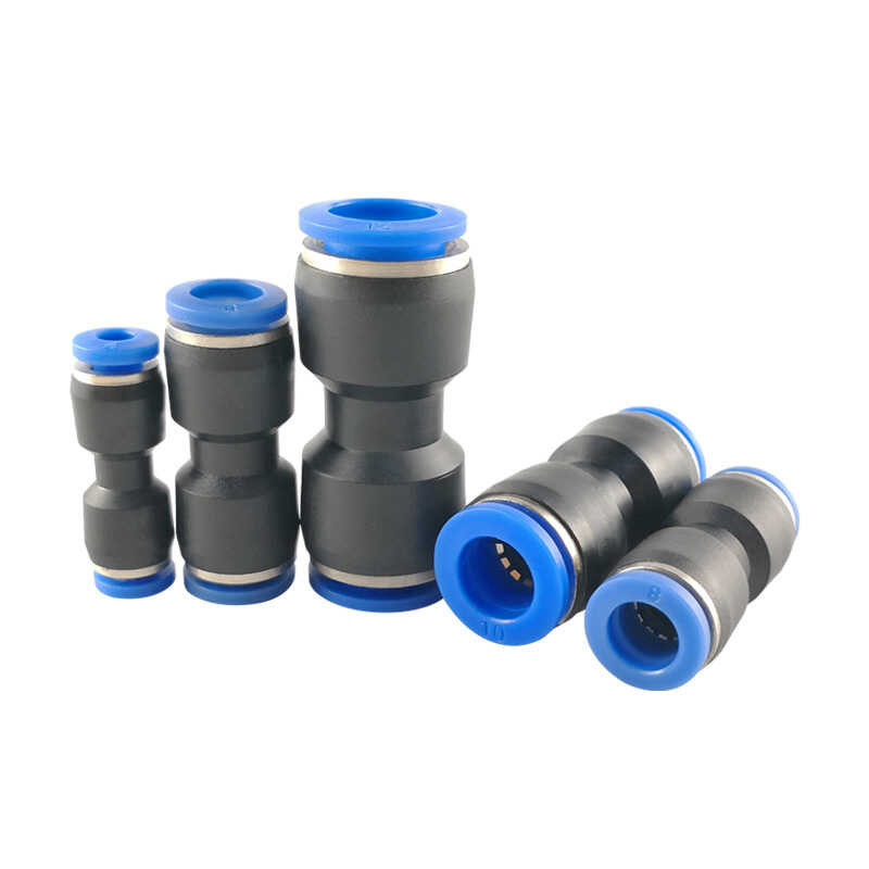straight through Pneumatic quick plug air tube connector PU4/6/8/10/12 ...