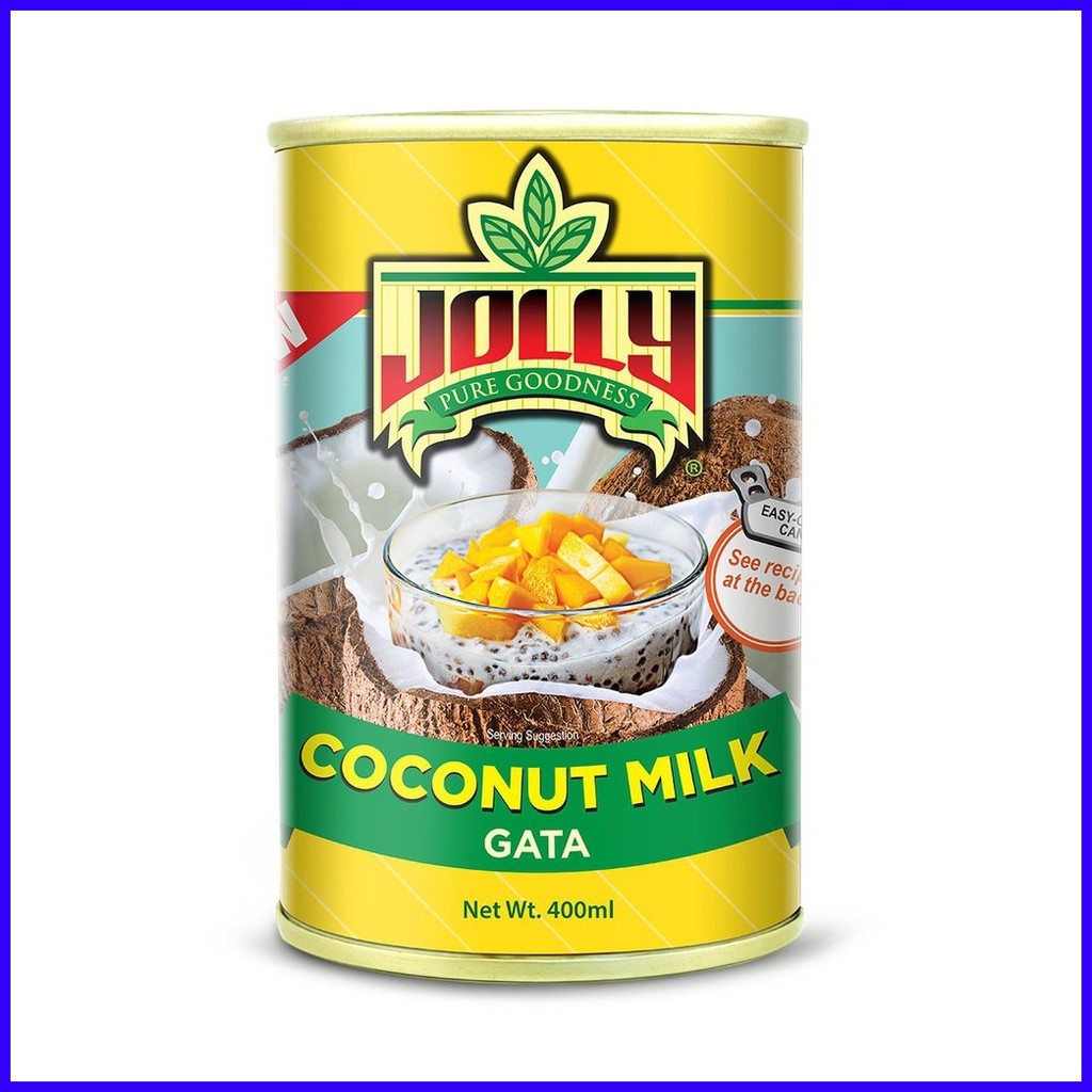 Jolly Coconut Milk and Cream 400mL x 3's | Shopee Philippines