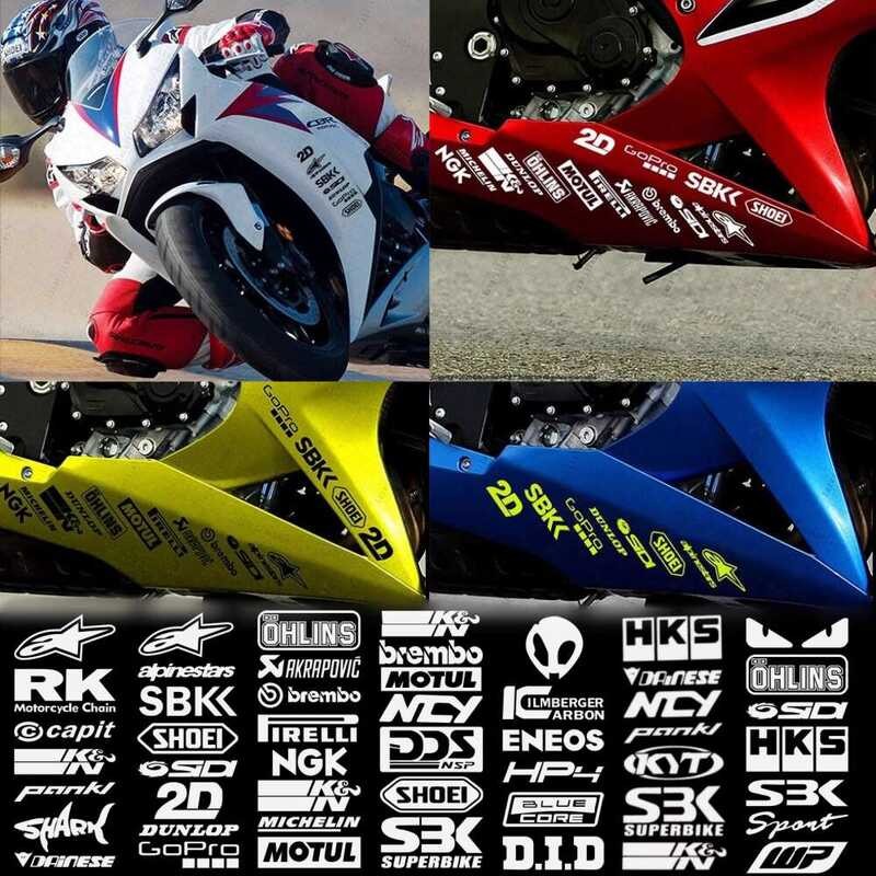 Electric Scooter Modification Sponsor Stickers Motorcycle Decoration ...