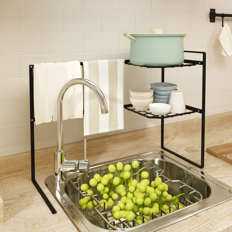Kitchen Seasoning And Seasoning Rack Countertop Double-layer Stove ...