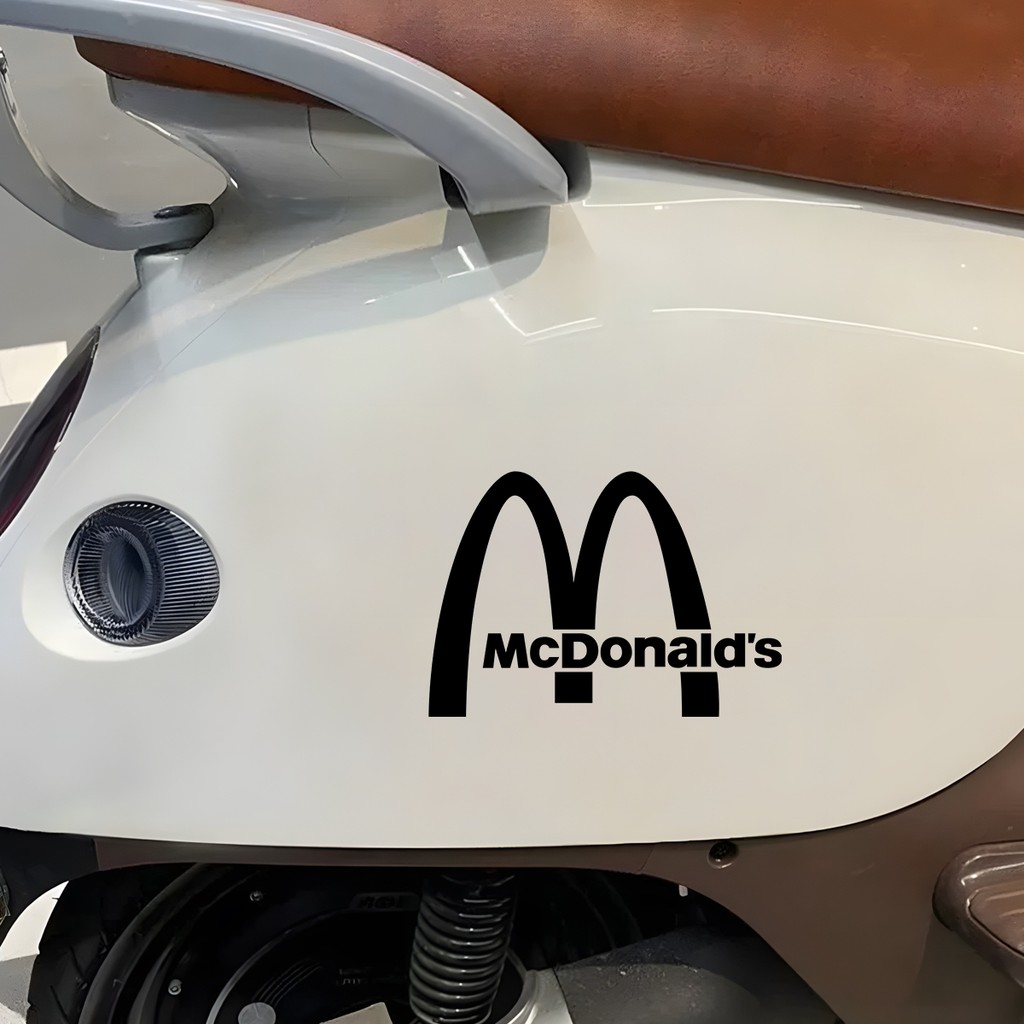 McDonald's Logo Sticker McDonalds Motorcycle Body Waterproof Vinyl ...