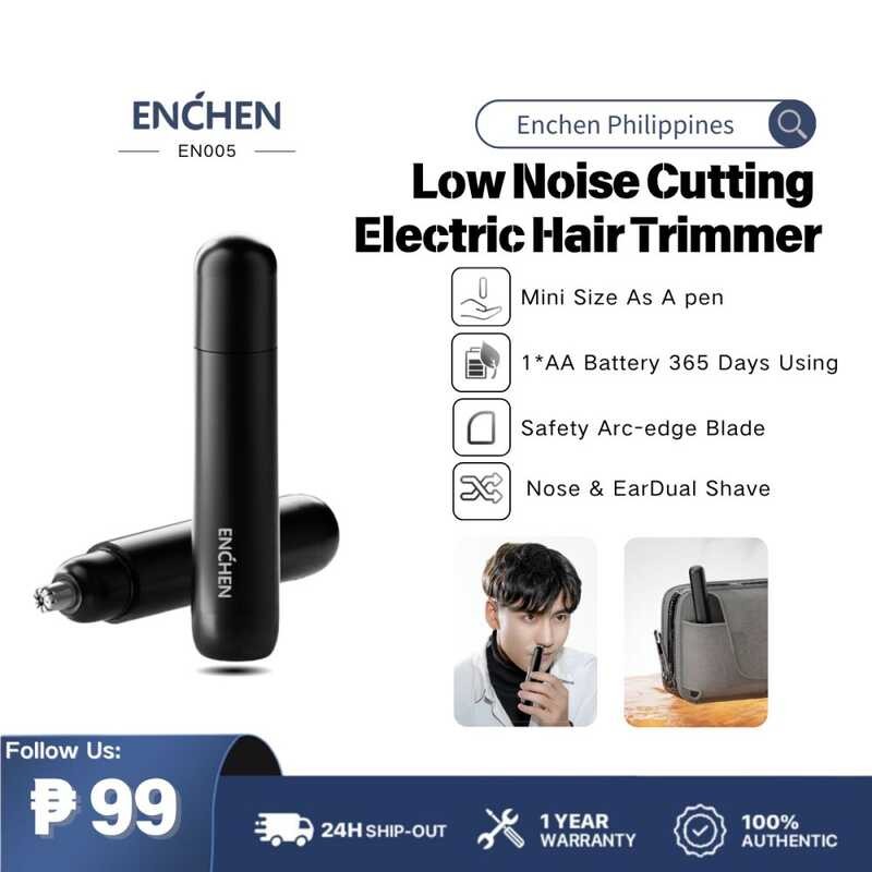 Enchen Mini Portable Electric Nose Hair Trimmer Size Shaving Razor Dual ...