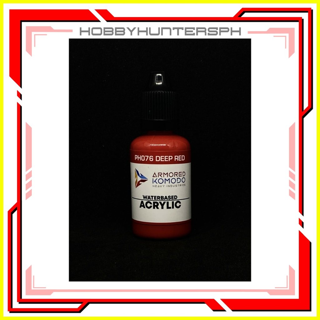 ArKom PH076 Deep Red Waterbased Acrylic Paint Armored Komodo | Shopee ...