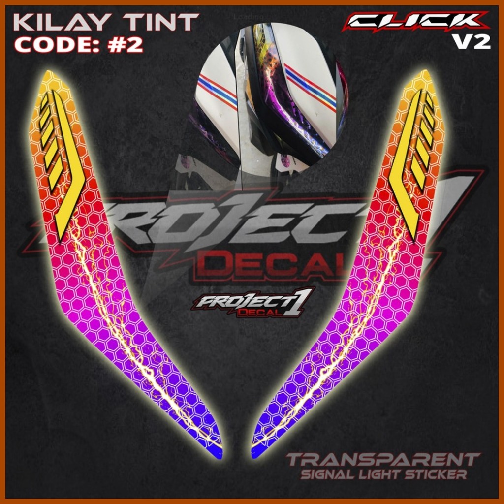 Honda click 125i/150i v2 and v3 kilay tint transparent sticker | Shopee ...