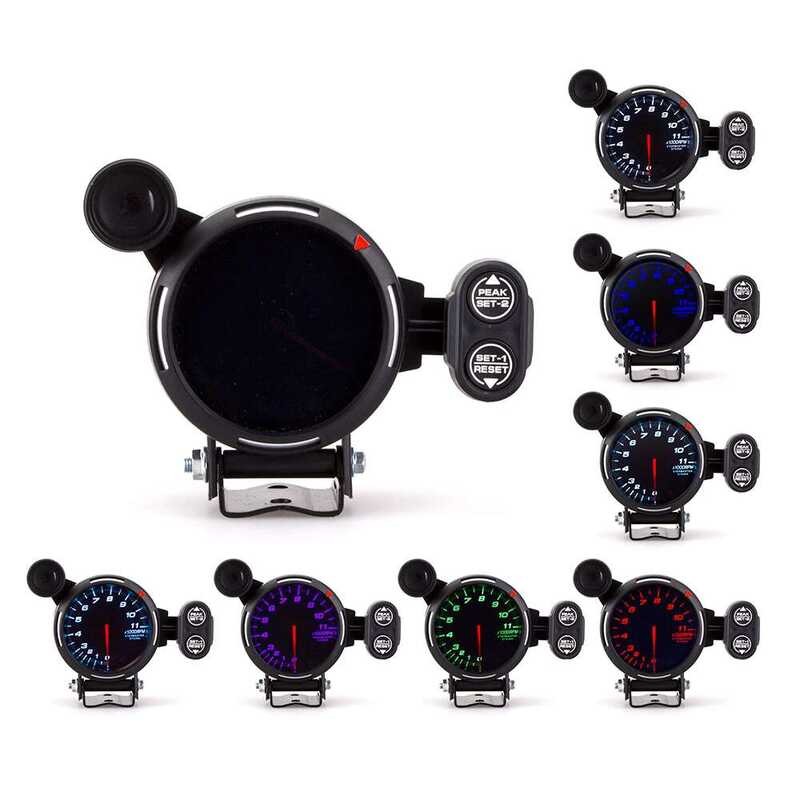 ♥ Car Tachometer 3.15 Inch 80mm Colorful Racing Modified with Speed ...