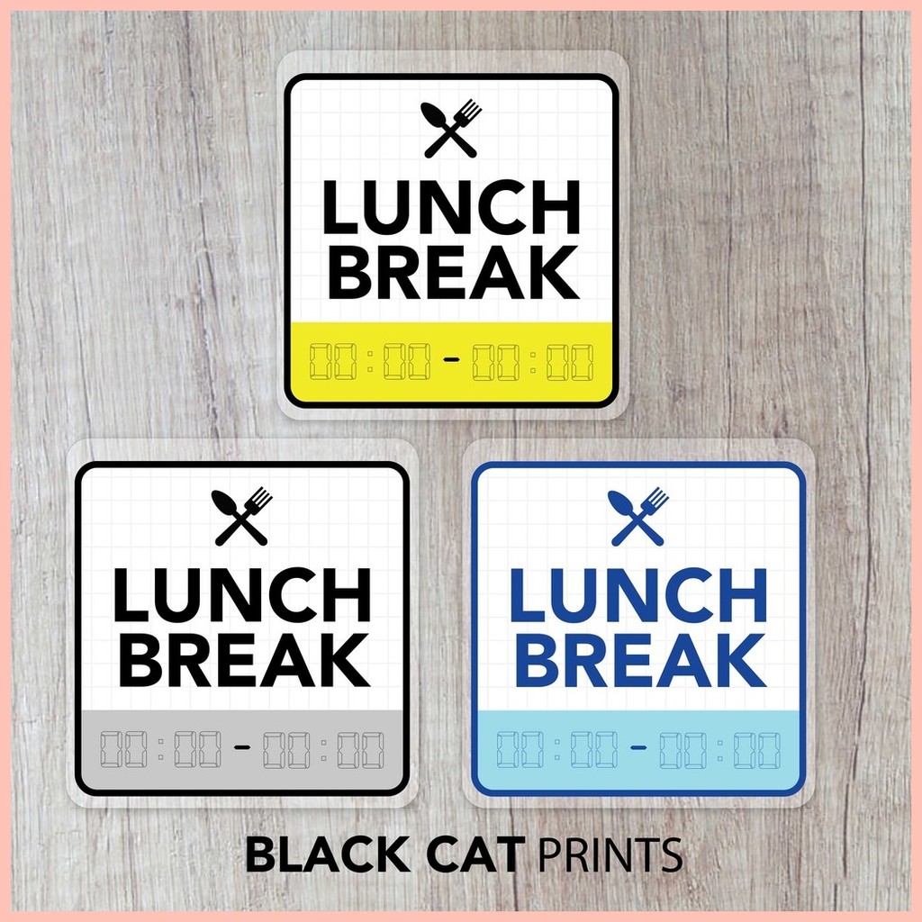 ⛅ Break Time / Waiting Time / Next Window Next Counter Signs ...