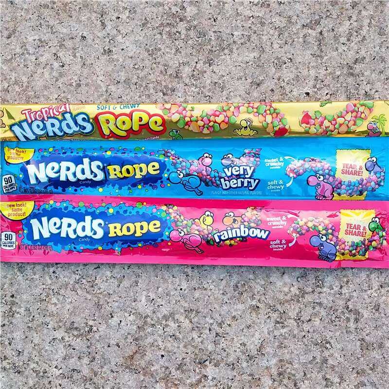 American Wonka Rainbow Rope Internet Celebrity Sound Chewy Candy NERDS ...