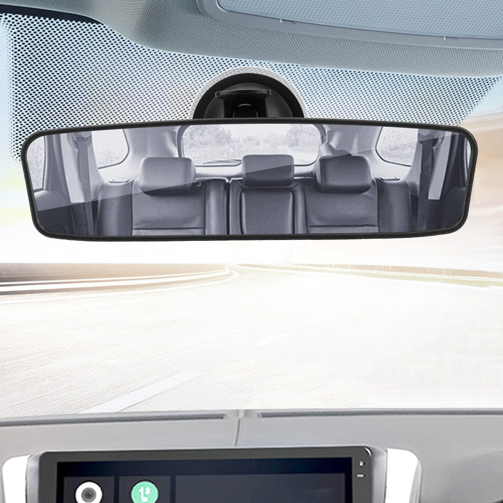 Car Rear Mirror 360° Rotates Niversal Adjustable Suction Cup Interior ...
