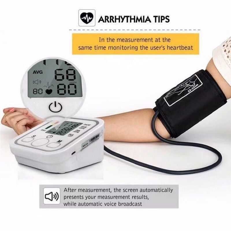 Blood Pressure Monitor / Bp App Monitoring Heart Pulse Rate Counter Aaa ...