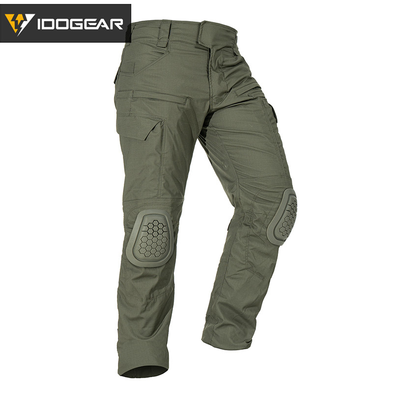 Pantalon Tactique IDOGEAR G4 – Genouillères Intégrées, Combat, Hunting, Airsoft, Homme