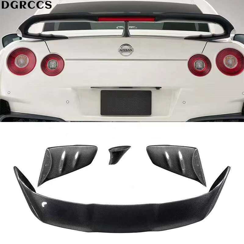 For Nissan GTR R35 Sports Car VRS Style Carbon Fiber Rear Spoiler Lage ...