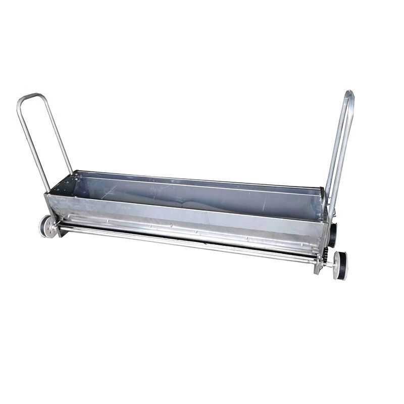 Hand rice seedling seeder with double-sided push rods made of white ...