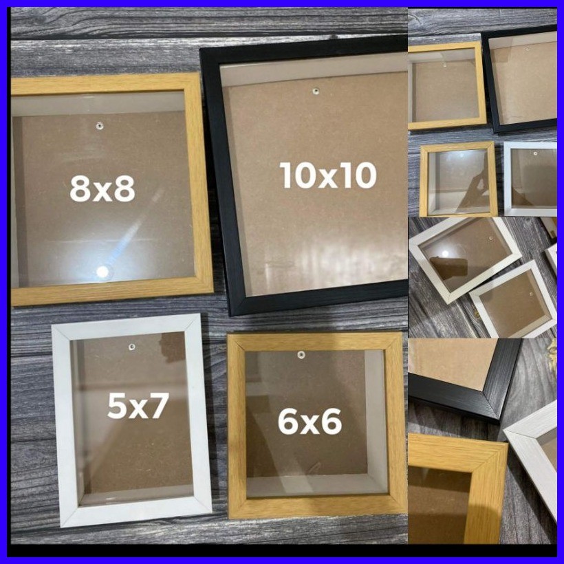 2 Inches Depth Shadow Box Frame Preserve Flower Wall Display Picture ...