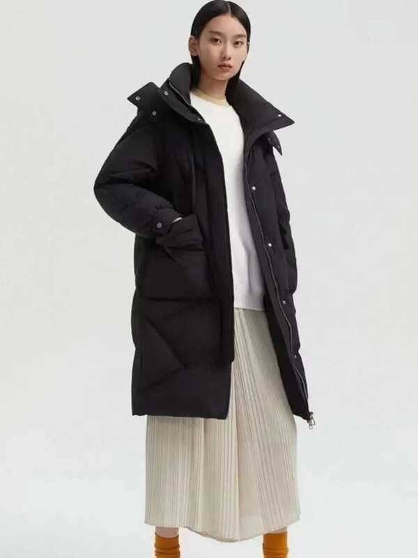 Hooded Quilted Long Gilet Jacket For Winter Outdoor Activities