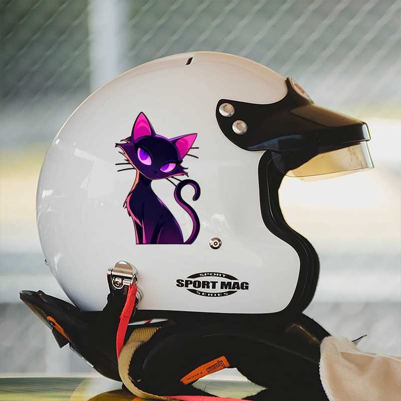 Neon Cat Personality Creative Car Sticker for Chassis Electric Vehicle ...