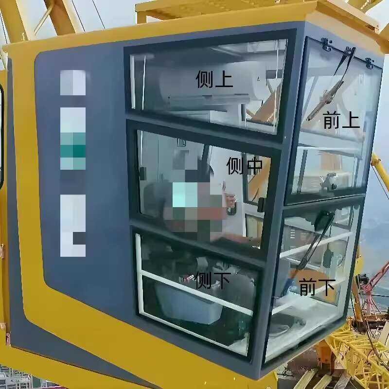 Operator s Cabin Front Tempered Suitable For XCMG Jianghan Glass Tower 