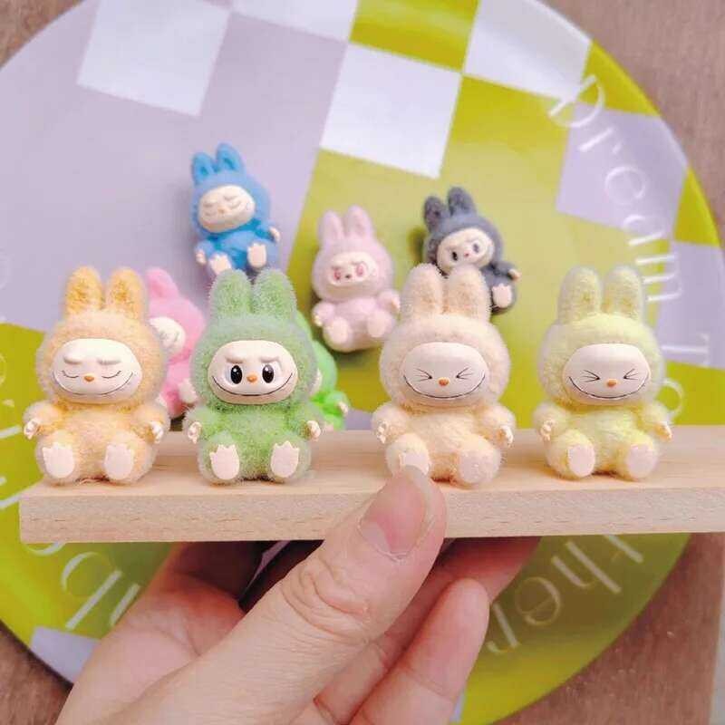 New Mini Labubu Sitting Posture Doll Labubu Set Cute Action Figure ...