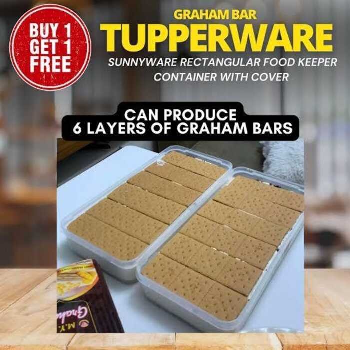 Buy 1 Take 1 Graham Bar 1.8L Tupperware Food Keeper | Shopee Philippines