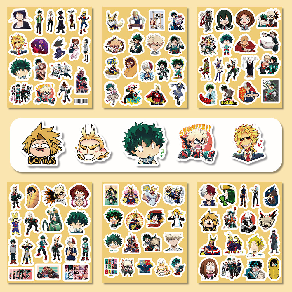 My Hero Academia Sticker Set (103Pcs) - Quirk Aesthetic Decor for ...