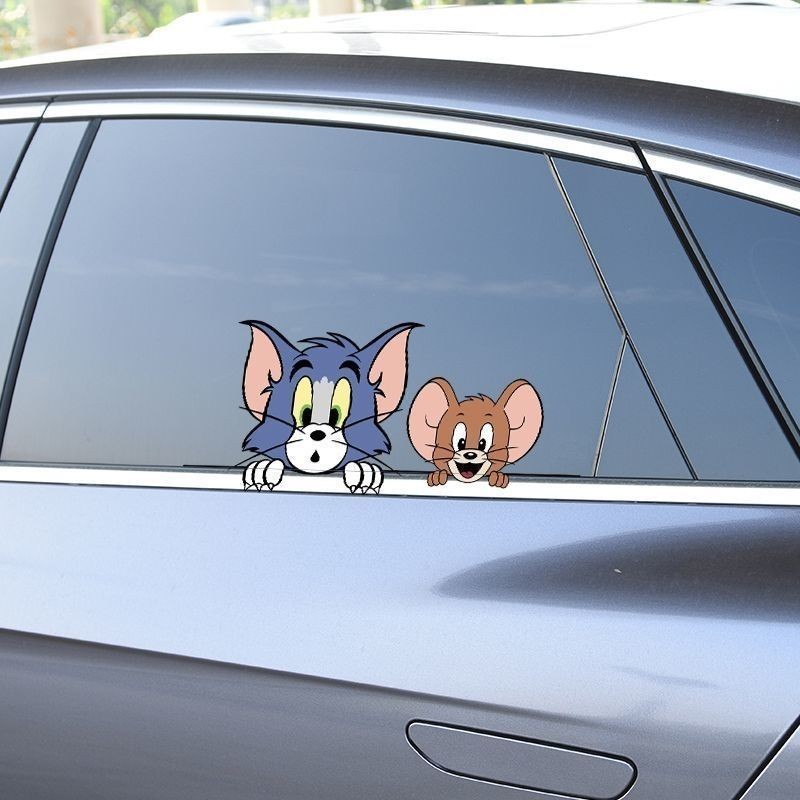 New Tom and Jerry Car Stickers Personalized Creative Cartoon Stickers ...