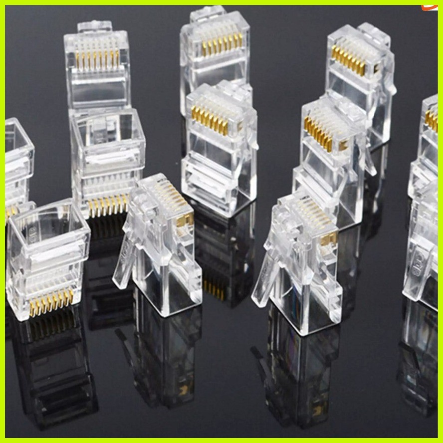 100PC RJ45 Passthrough/TAGUSAN Rj45/Metal Rj45/Rj45 Connector Pisowifi ...