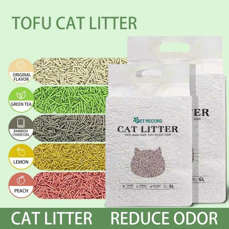 6L Cat Litter, Soluble In Water And Flushable The Toilet, Tofu Clumps ...
