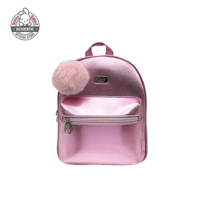 Robby Rabbit Fuzzy Classy 10-Inch Backpack (Pink, Purple, Gold, Sier ...
