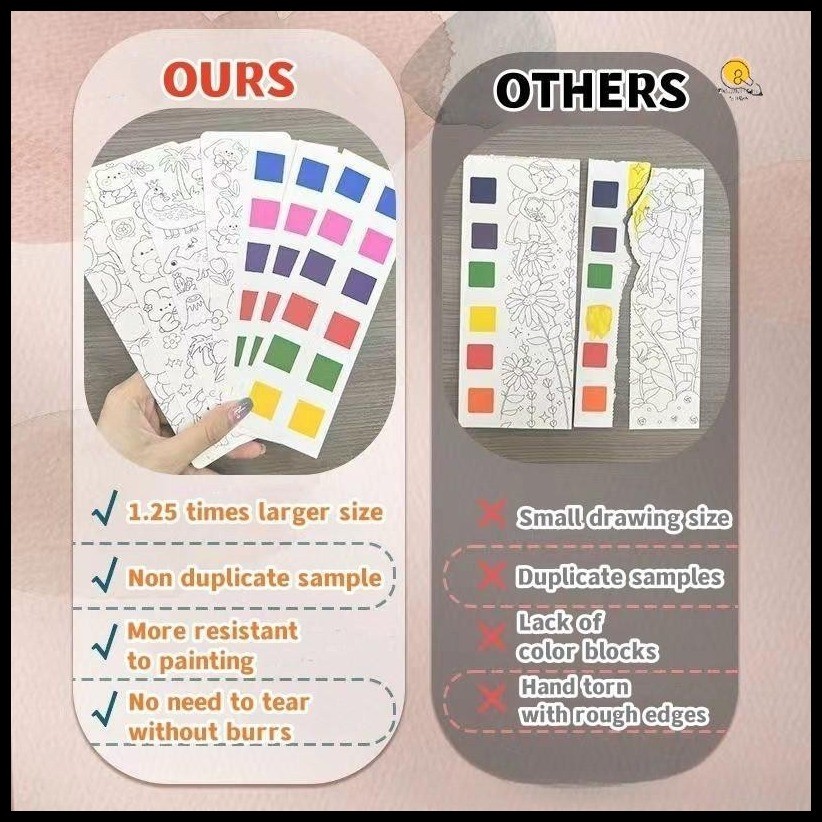 20 Sheets Painting Coloring Book Set with Paintbrush Graffiti ...