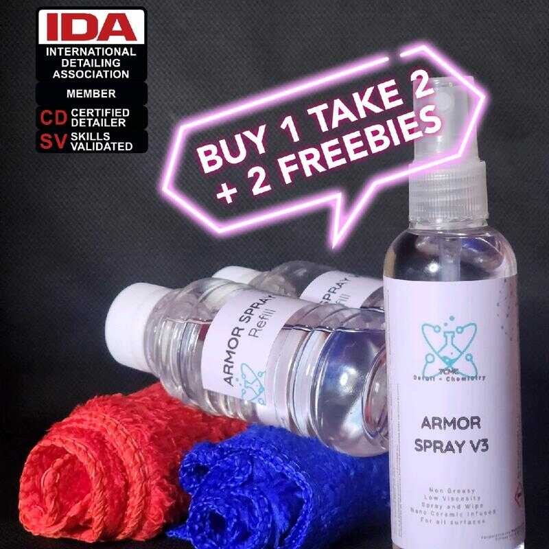 Armor Spray - Buy 1 Take 2 Refills + Freebies (Spray Armorwax) Armor ...