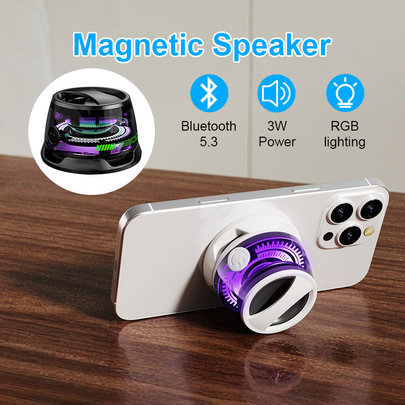 G200 RGB Wireless Bluetooth Speaker Mini Magnetic Speaker Portable ...