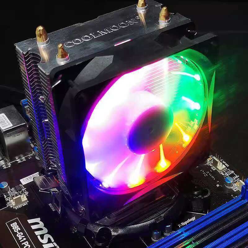 Cooler Master Dual Copper Tube CPU Fan Desktop Computer Silent Color ...
