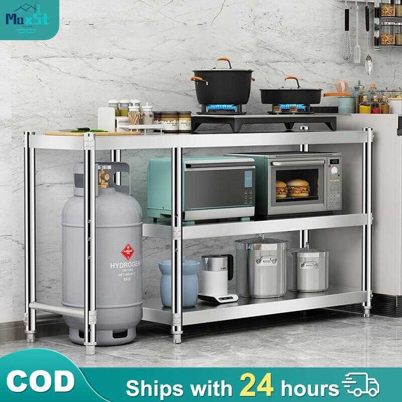 Maxstorage Gas Stove Stand With LPG Roller Stainless Gas Rack Stove ...