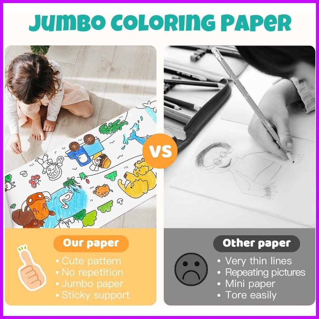 ACE Kids Graffiti Scroll Coloring Painting Drawing Paper Coloring ...