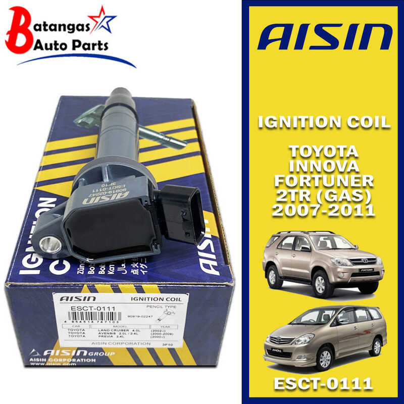IGNITION AISIN COIL TOYOTA INNOVA / FORTUNER GAS 2007-2011 1 PC ...