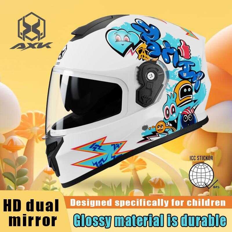 Kids Motocross Helmet, Full Face Helmet MTB With Goggles/Gloves/Mask/Helmet Net, Youth Downhill Off-Road Motorcycle Crash Helmet, ATV BMX Quad Bike - View #9