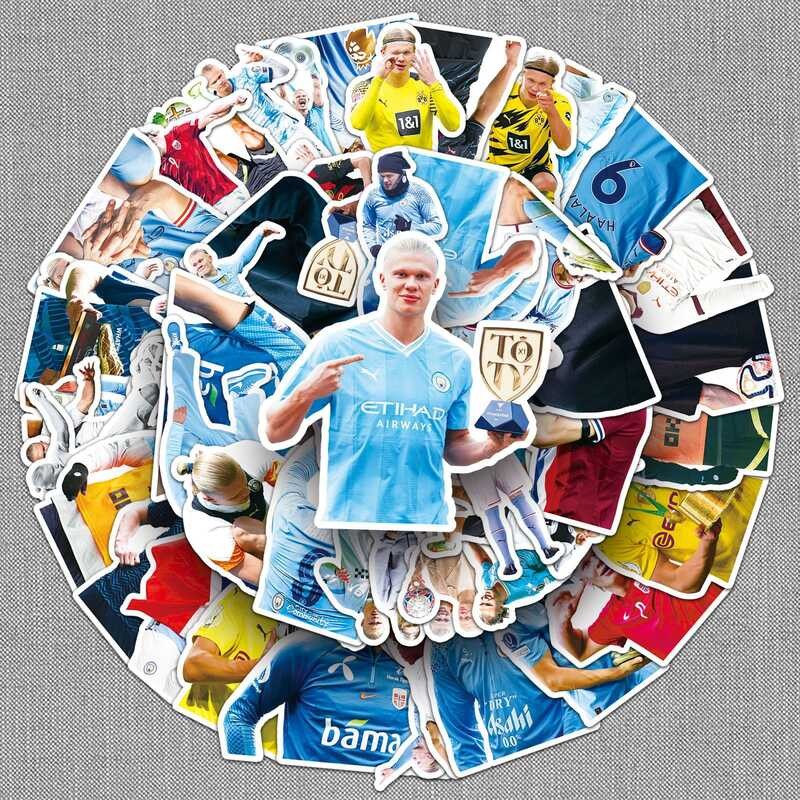 50 Sheets of Haaland Graffiti Stickers Personalized Sports Football ...