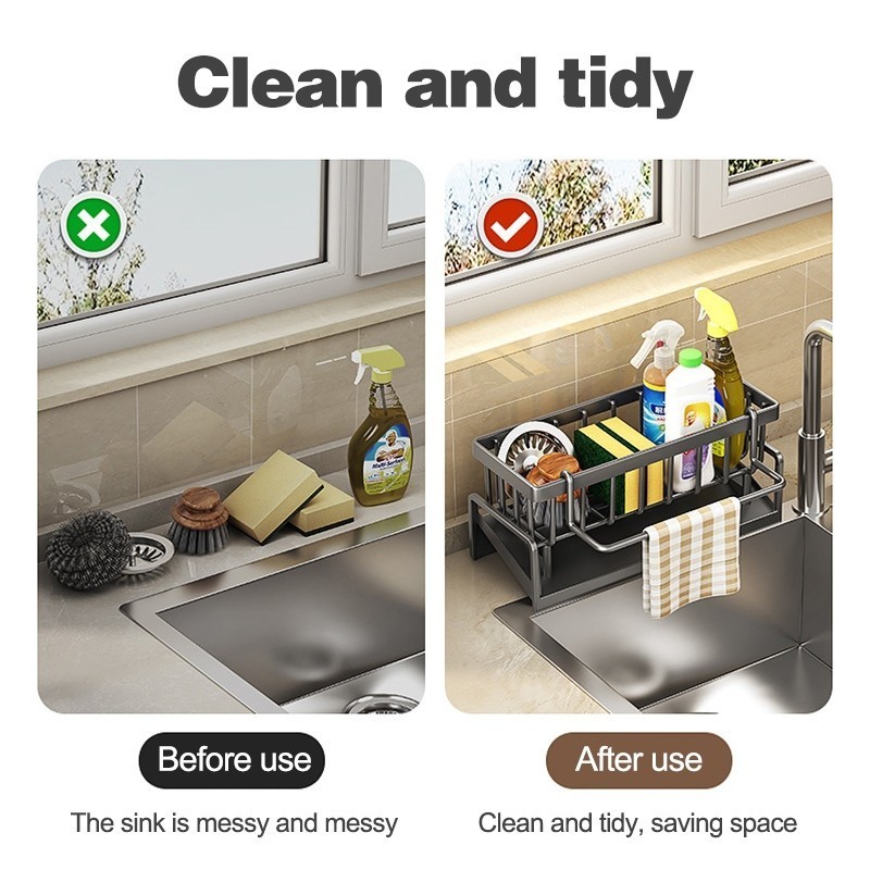 Stainless Steel & Plastic draining rack Quick Drain Kitchen Bathroom ...